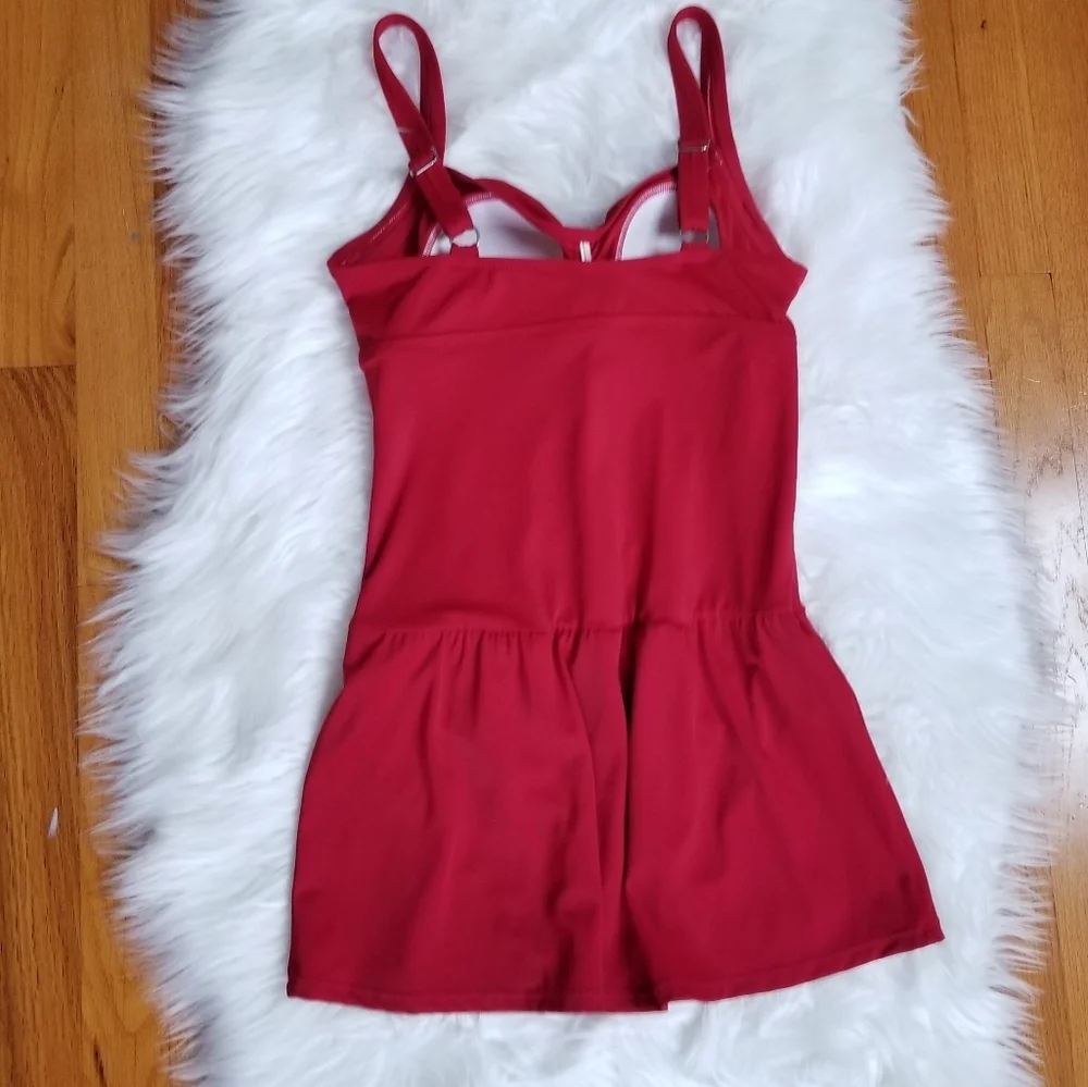 Jantzen Red Skirted One Piece Swimsuit